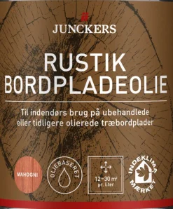Junckers Rustik Bordpladeolie Mahogni 0,75 liter