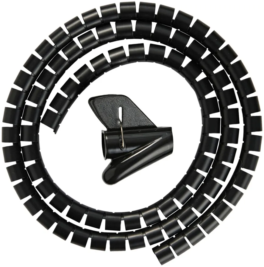 Kabelsamler sort Ø20 mm x 1,5 meter - PRIZE®