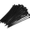 Kabelstrips 200 mm sort 100 stk.