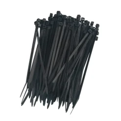 Kabelstrips 100 mm sort 100 stk. - Elworks