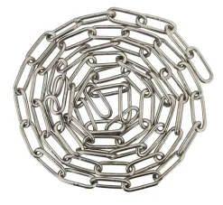 Kæde langleddet rustfri stål Ø4 mm x 2 meter