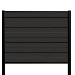 Kirkedal Alu hegn startsæt sort 156 x 180 cm