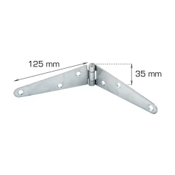 Kistehængsel 125 mm 2 stk.