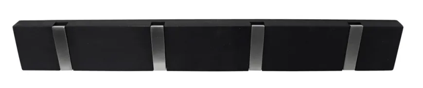 Knagerække flex sort eg 4 knager 40 cm