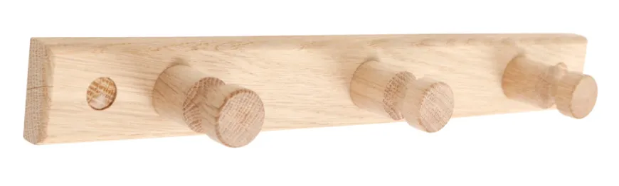 Knagerække fyrretræ 30 cm