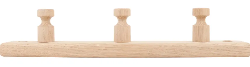 Knagerække fyrretræ 30 cm