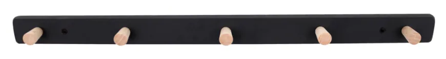Knagerække sort/bøg 50 cm