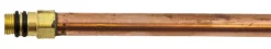 Kobberrør m/gevind 10 x 350 mm