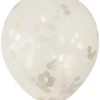 Konfettiballon guld 30 cm 5 stk.