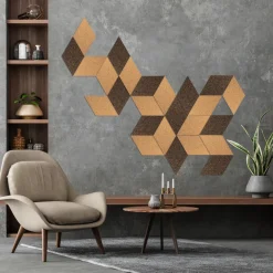 Korkpanel diamond natur 6 stk.