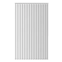 Lamelgardin hvid 250 x 250 cm