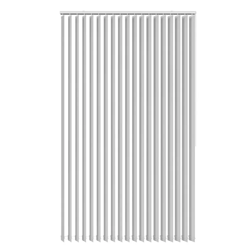 Lamelgardin hvid 250 x 250 cm