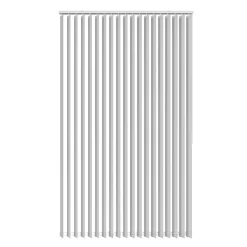 Lamelgardin hvid 100 x 250 cm