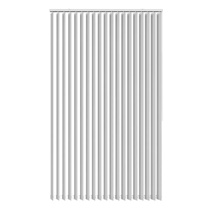 Lamelgardin hvid 100 x 250 cm