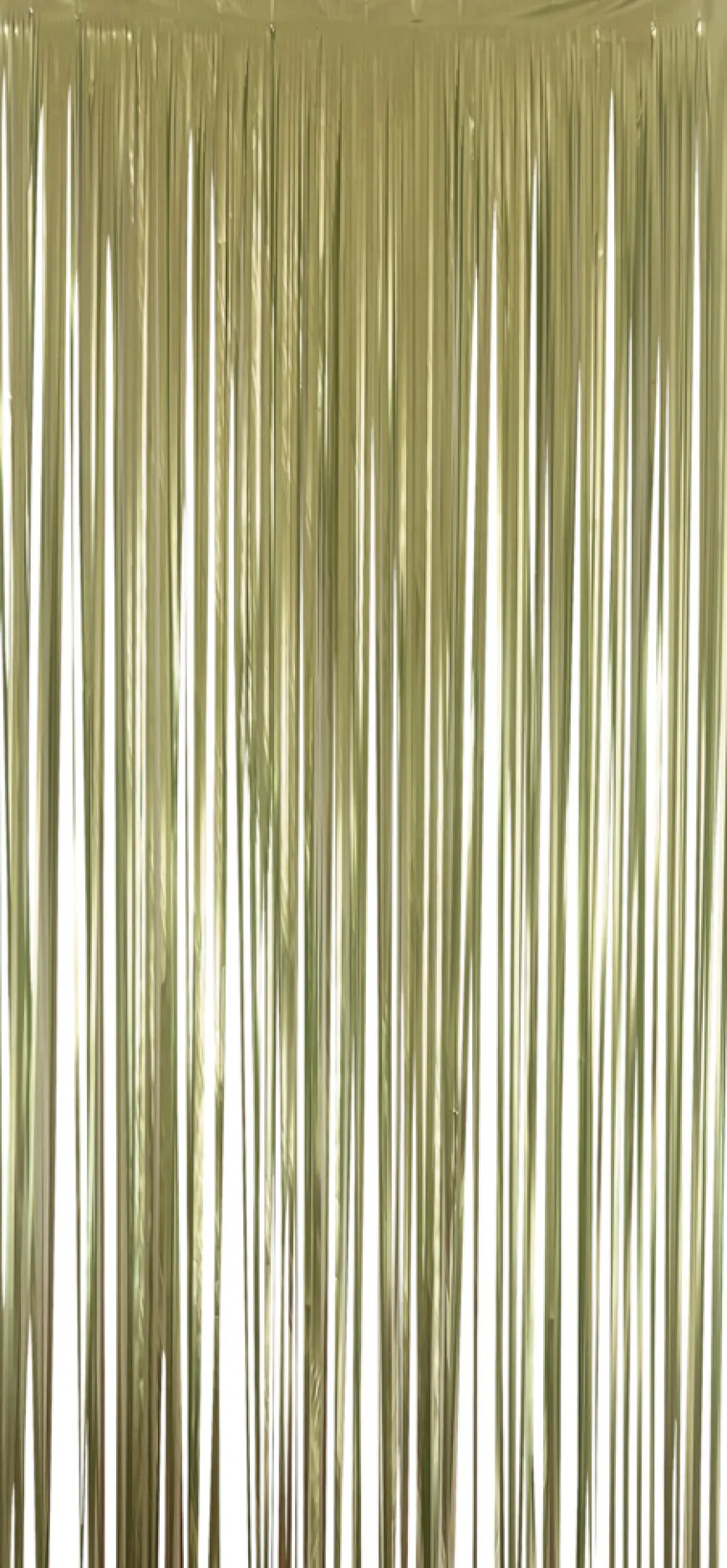 Lametta gardin m/selvklæb 90 x H250 cm guld