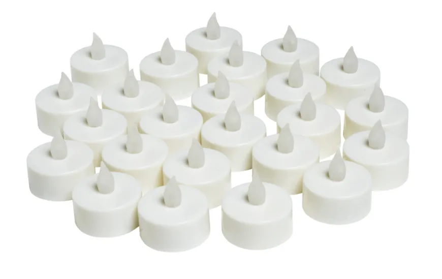 LED-fyrfadslys med flakkende lys 24 stk.
