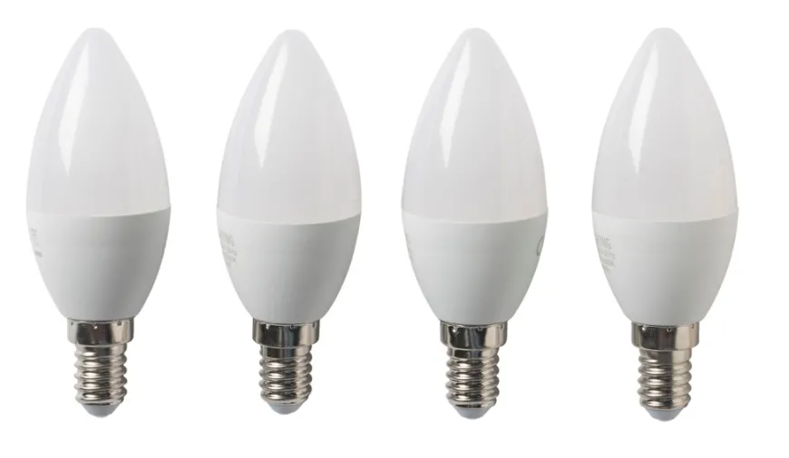 LED-pære kerte E14 4,9 W 4-pk.
