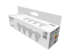 LED-spotpære GU10 5 W LED SMD 4-pk.