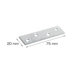 Ligejern 75 x 20 mm 2 stk.