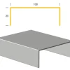 Limtræsprofil aluminium 100 x 1000 mm