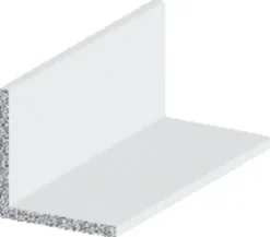 Listeprofil aluminium hvid 15 x 15 x 1000 mm