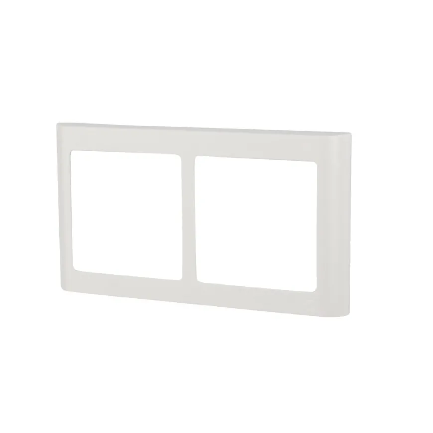 LK FUGA® designramme Soft 63 2×1 modul vandret hvid