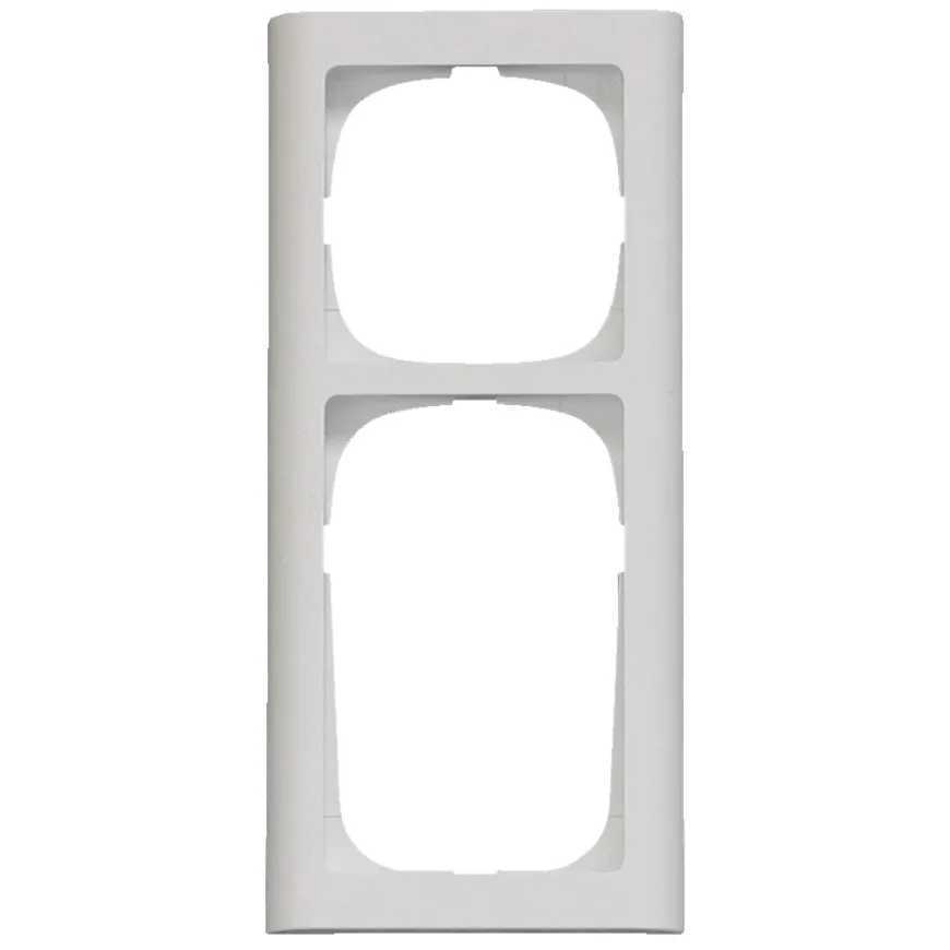 LK FUGA® Softline ramme 63 afbryder + stikkontakt hvid