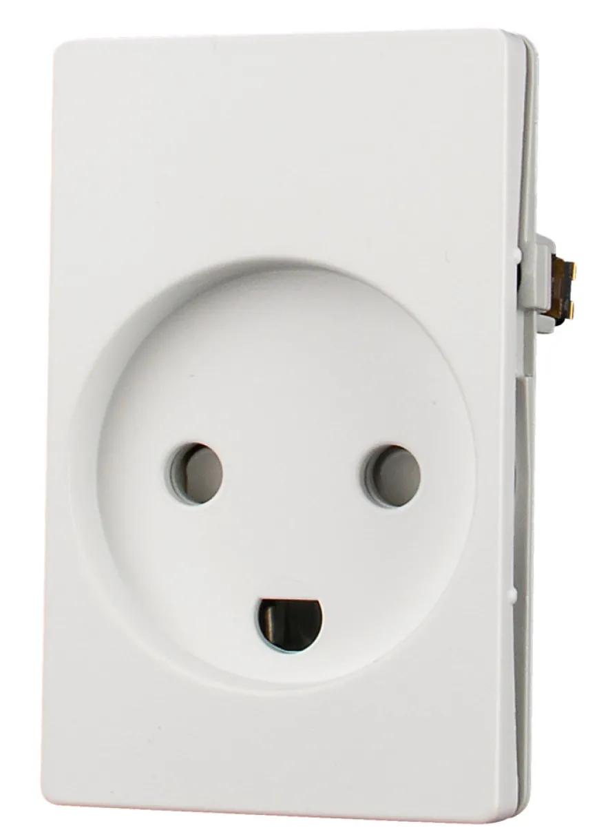 LK FUGA® stikkontakt m/jord hvid 1,5 modul