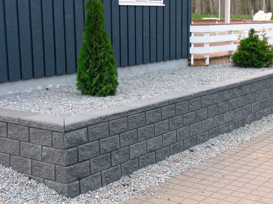 Lock-Block topplade grå 40 x 60 x 7 cm