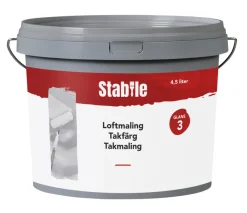 Loftmaling glans 3 hvid 4,5 liter - Stabile®