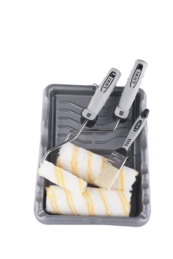 Malerrulle- og penselsæt 10/18 cm 7 dele - LUXI®