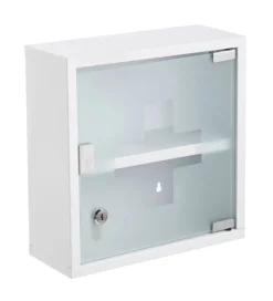 Medicinskab 30 x 12 x 30 cm hvid - REN