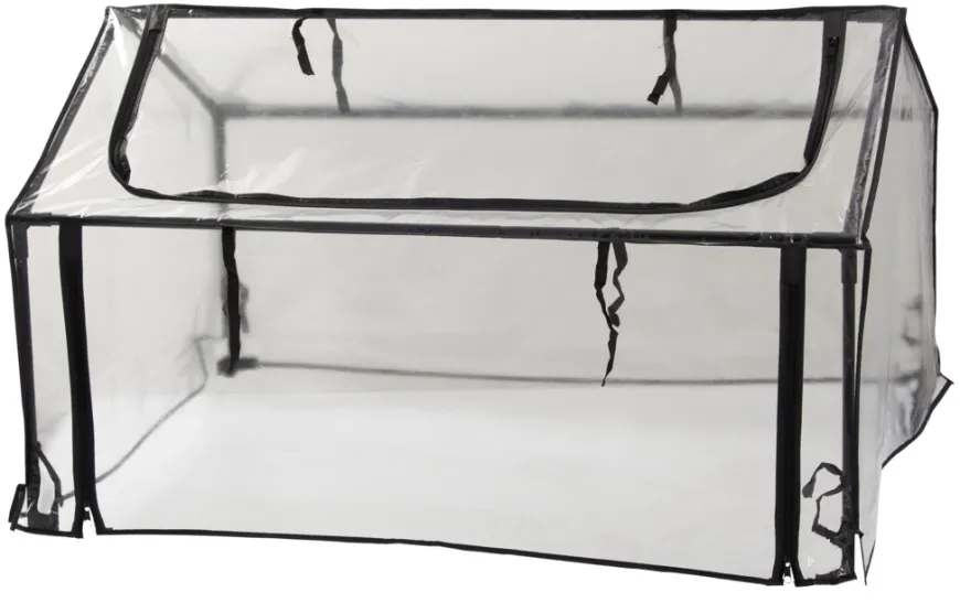 Minidrivhus 120 x 80 cm stål m/plastdug - Garden®