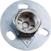 Montagegrundflange galvaniseret 3/4" Ø70 mm