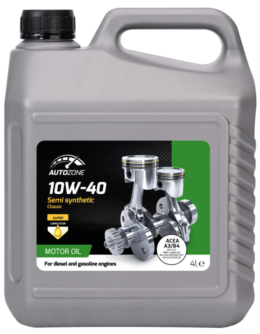 Motorolie semisyntetisk 10W/40 4 liter - AutoZone®