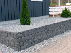 Murblok Lock-Block grå 30 x 17,5 x 15 cm