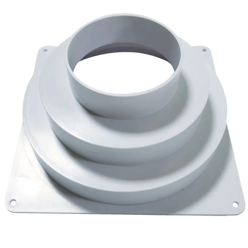 Murflange 175 x 175 mm - 80-125-160 mm