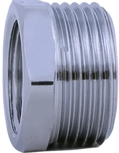Nippelmuffe forkromet 1/2" x 3/8"