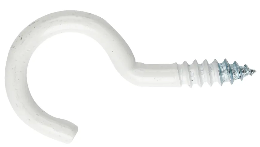 NKT Fasteners skruekrog hvid 5,0 x 65 mm 2 stk.