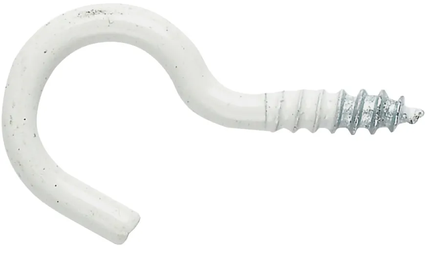 NKT Fasteners skruekrog 3,5 x 50 mm hvid 4 stk.
