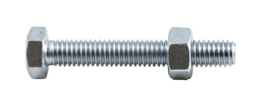 NKT Fasteners stålskruer m/møtrik M6 x 60 mm 6 stk.