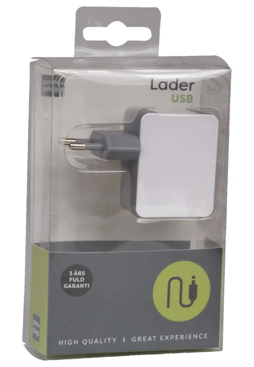 Oplader med 2 USB porte