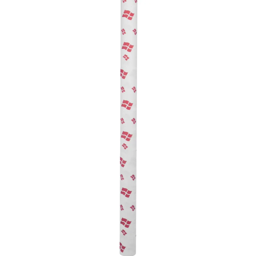 Papirdug hvid med flag 1,2 x 5 meter