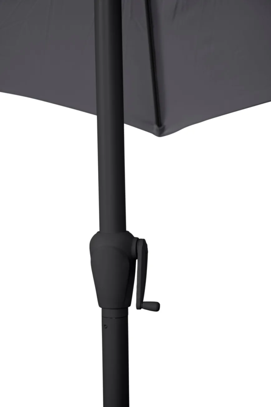 Parasol Arizona grå m/krank og tilt Ø300 cm - Sunlife®