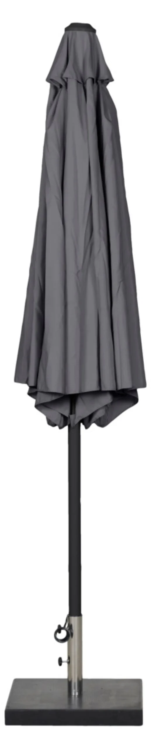 Parasol Arizona grå m/krank og tilt Ø300 cm - Sunlife®