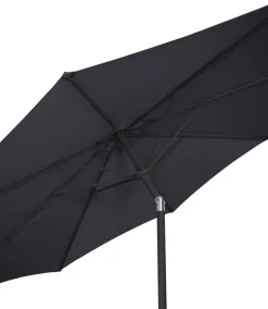Parasol Arizona sort m/krank & tilt Ø300 cm - Sunlife®
