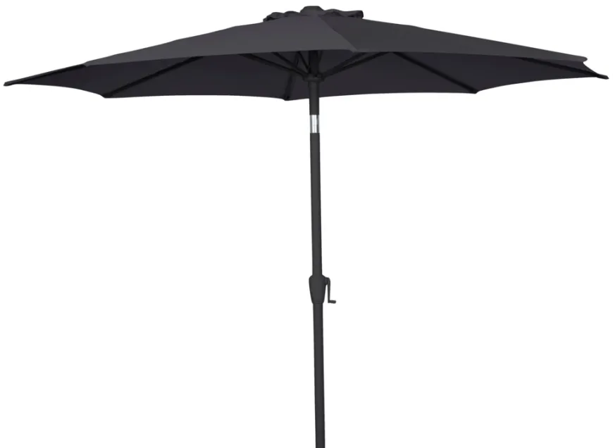 Parasol Arizona sort m/krank & tilt Ø300 cm - Sunlife®