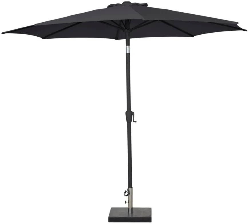 Parasol Arizona sort m/krank & tilt Ø300 cm - Sunlife®