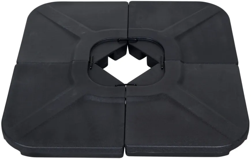 Parasolfod Indiana sort plast - Sunlife®