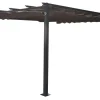 Pergola antracitgrå 300 x 300 x 220 cm